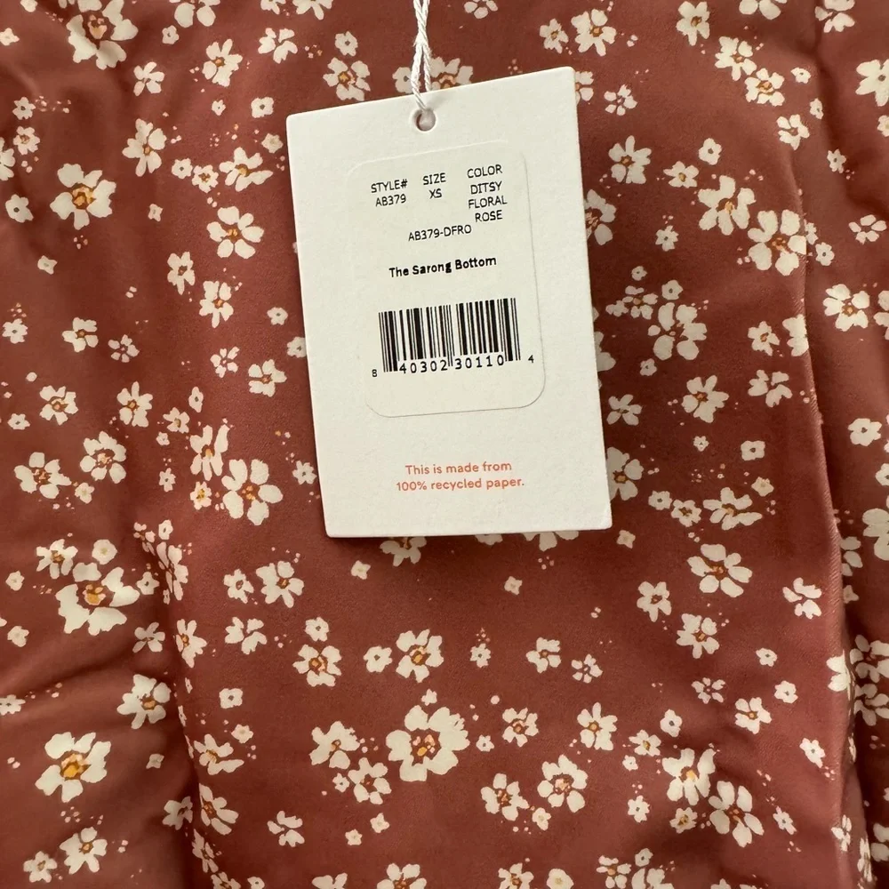Andie Swim The Sarong Bottom Ditsy Floral Rose XS